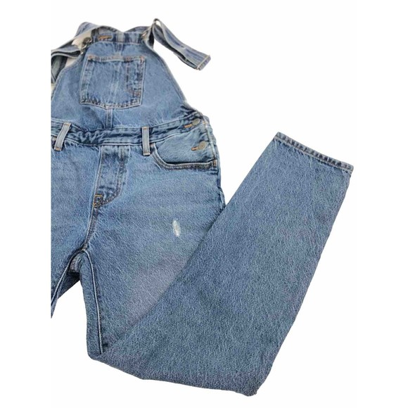 Vintage Levi’s womens denim overalls Bibs size Small light blue denim wash - Picture 2 of 10